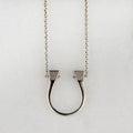 Lucky Nail - Horseshoe Nail Equestrian Necklace in Silver