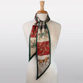 Madrigal - EQ & GEO Multi-Color Equestrian Scarf in Crimson