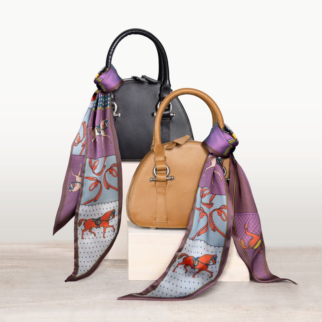 Madrigal - EQ & GEO Multi-Color Equestrian Scarf in Purple