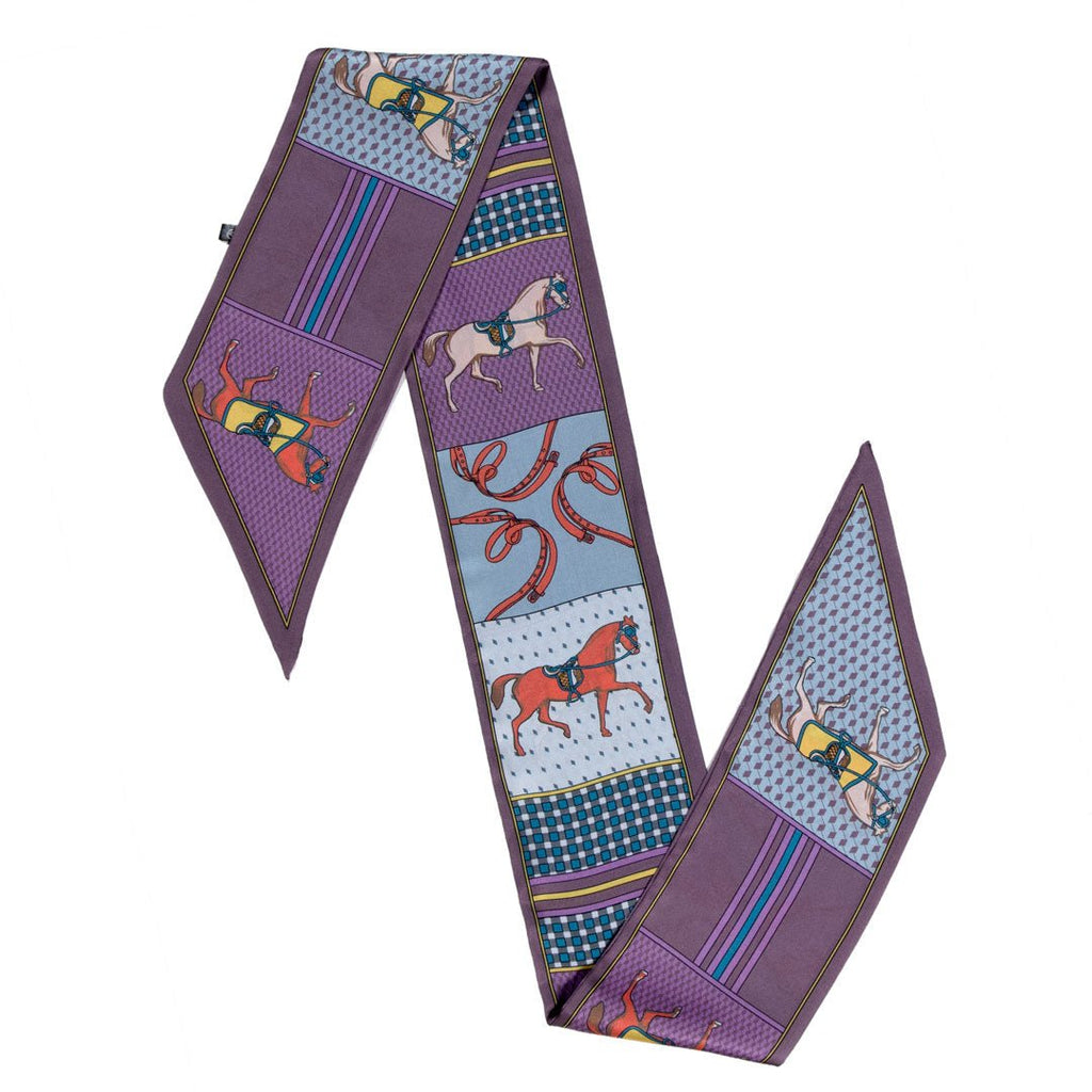 Madrigal - EQ & GEO Multi-Color Equestrian Scarf in Purple