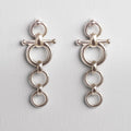 Ocala - Triple Horse Bit Equestrian Earring in Silver