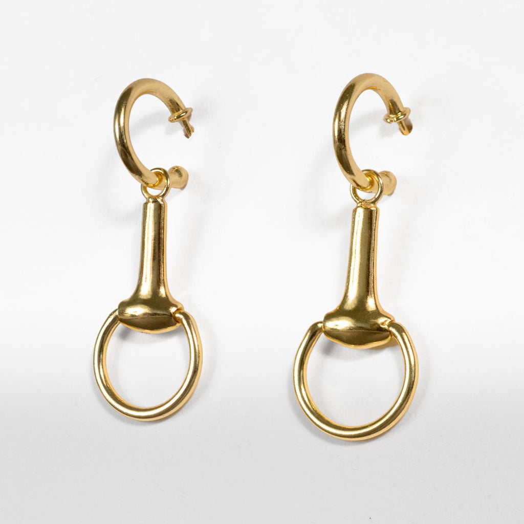 Odeza - Horse Bit Toggle Equestrian Necklace in Gold