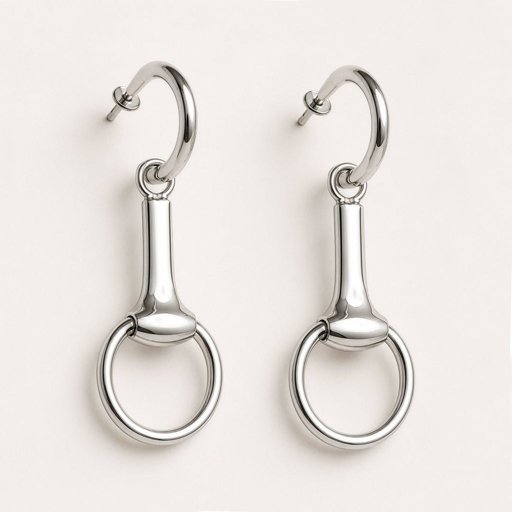 Odeza - Equestrian Horse Bit Earring in Sterling Silver