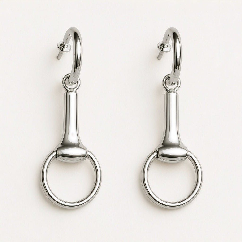 Odeza - Equestrian Horse Bit Earring in Sterling Silver