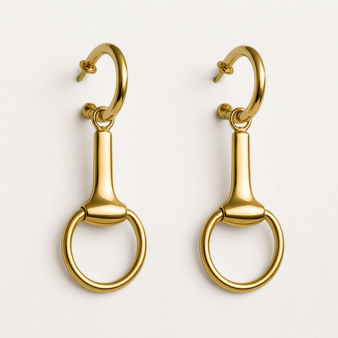 Odeza - Wrap Around Horse Bit Bracelet in Gold & Black