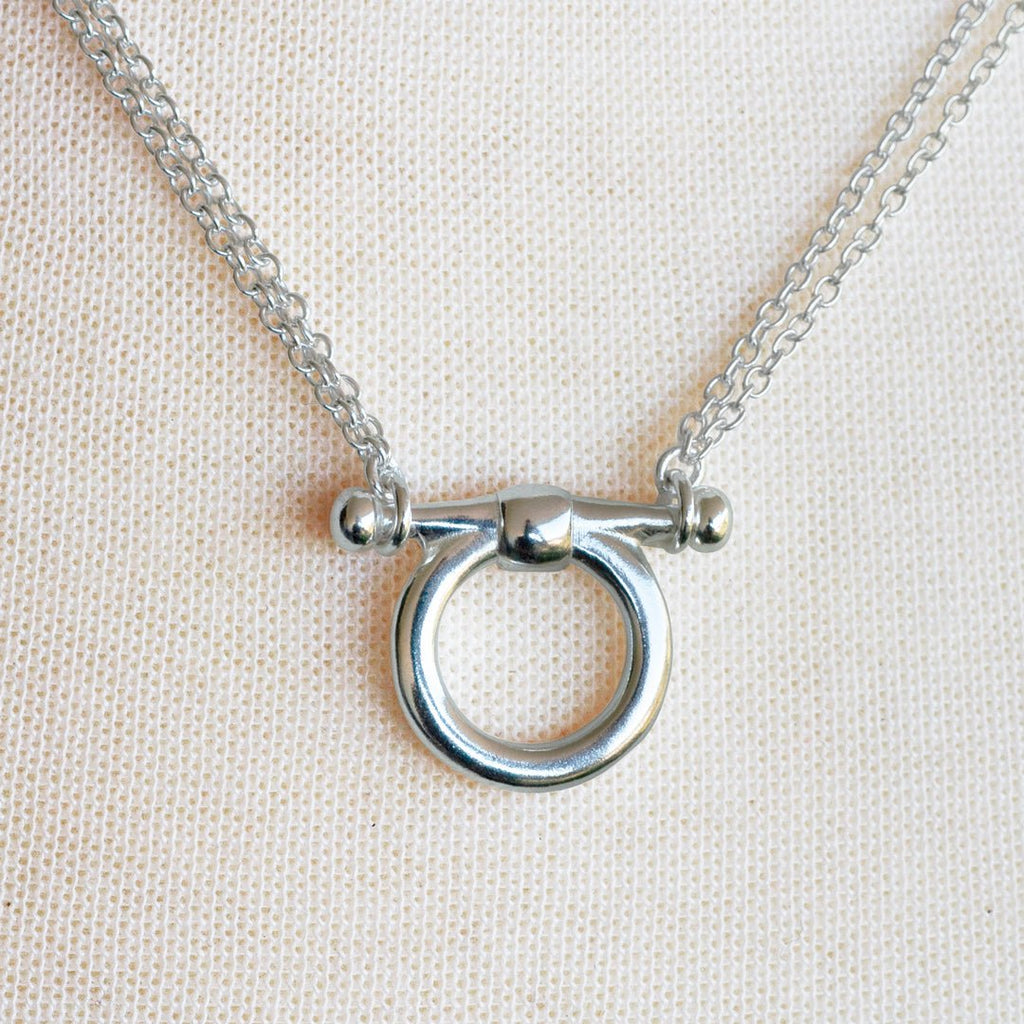 Orion - Equestrian Horse Bit Necklace in Silver
