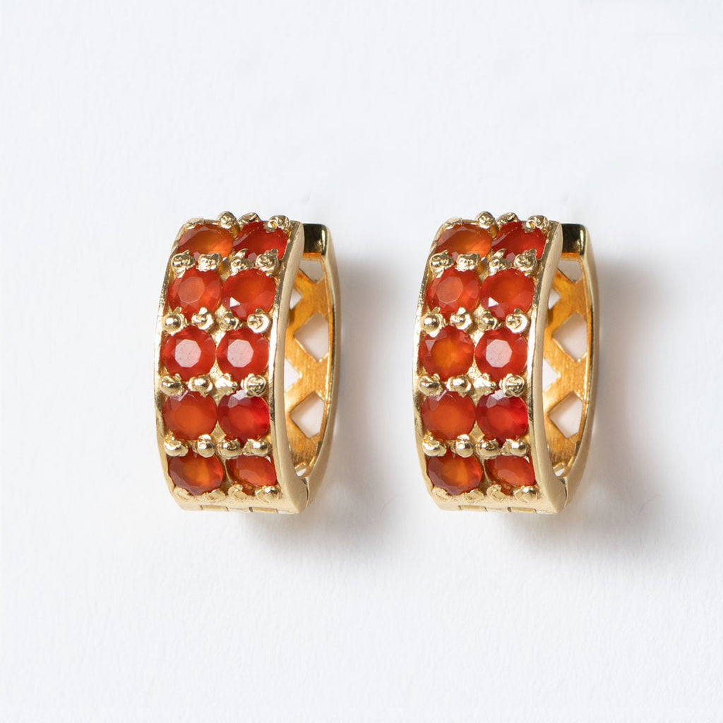 Prism - Linea Carnelian Equestrian Earring