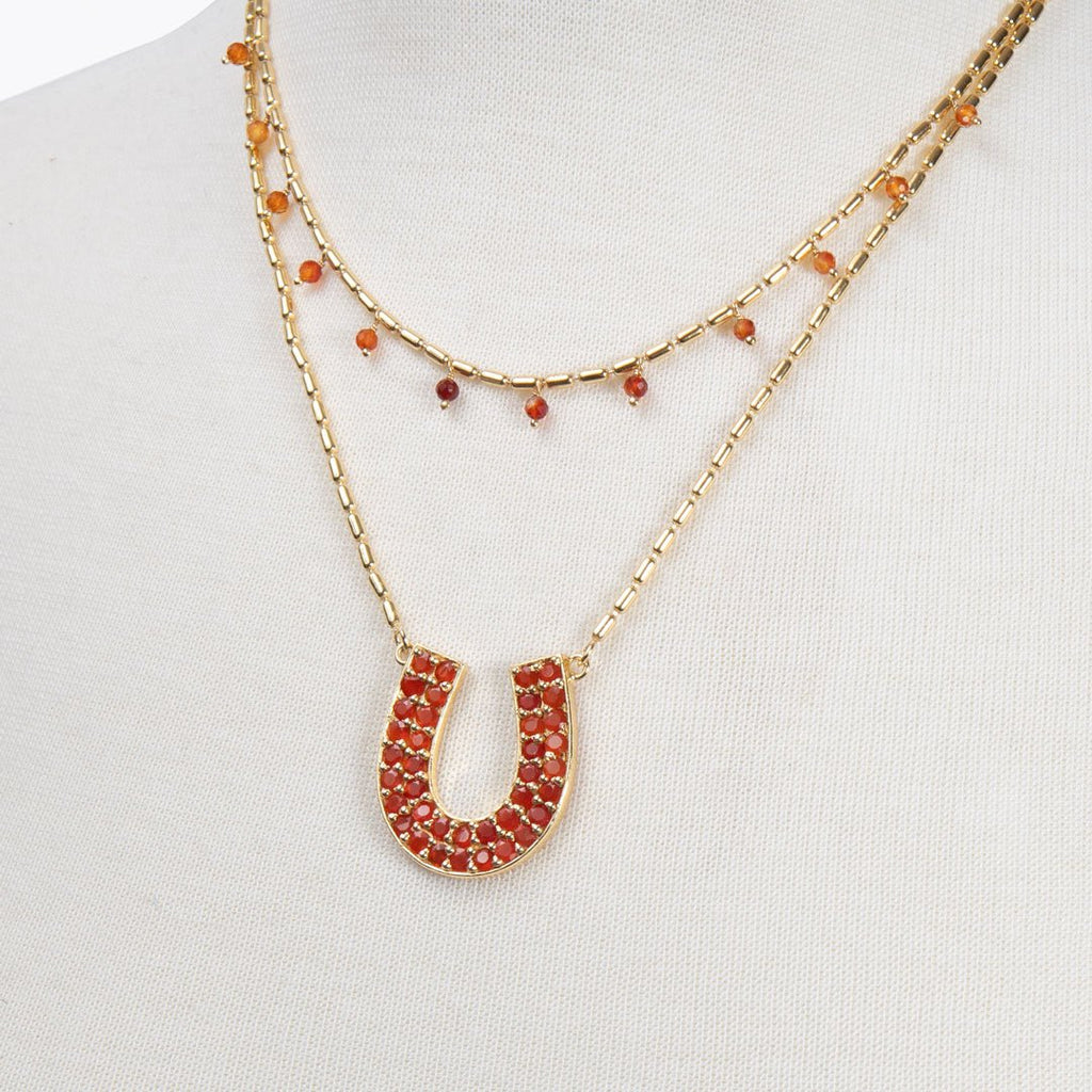 Prism - Linea Carnelian Equestrian Earring