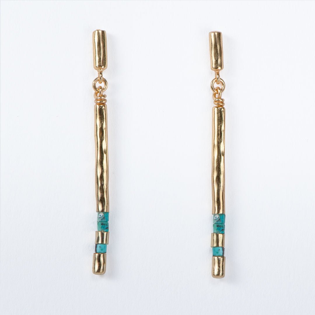 Prism - Linea Turquoise Equestrian Earring