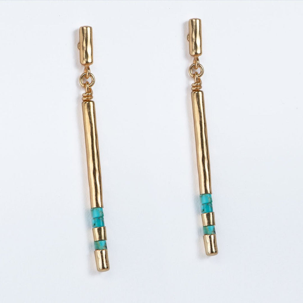 Prism - Linea Turquoise Equestrian Earring