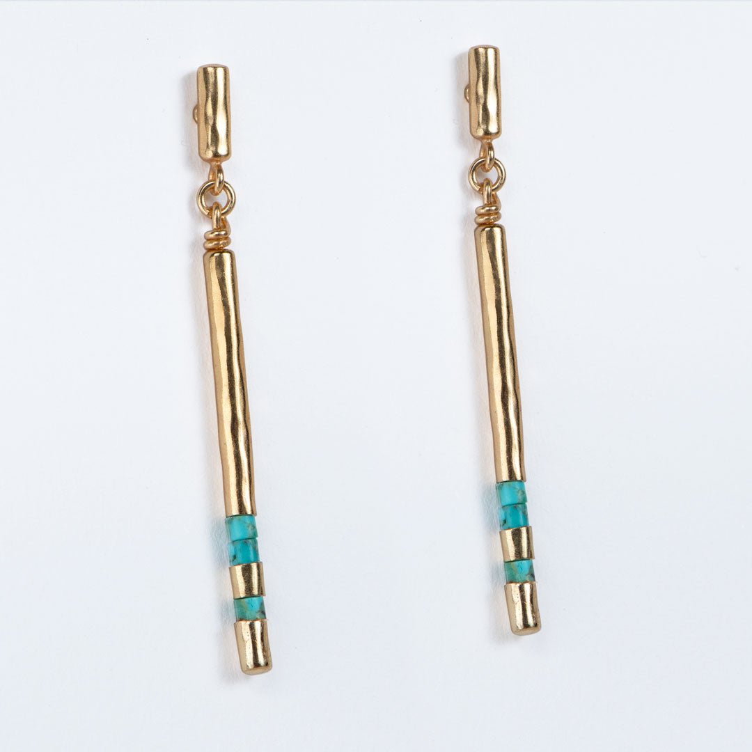 Prism - Linea Turquoise Equestrian Earring