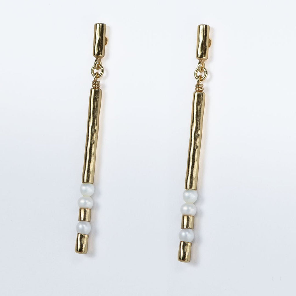 Prism - Pearl Pave Horseshoe Earring