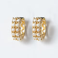 Prism - Pearl Pave Horseshoe Earring