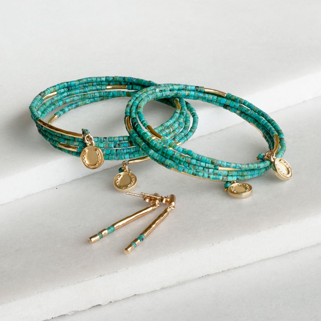 Prism - Turquoise Equestrian Horseshoe Necklace & Choker