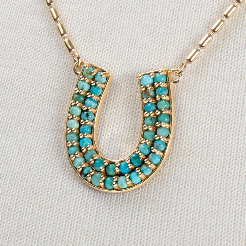Prism - Turquoise Equestrian Horseshoe Necklace & Choker