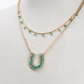 Prism - Turquoise Equestrian Horseshoe Necklace & Choker