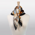 Signature - Stylized Equestrian Scarf in Black