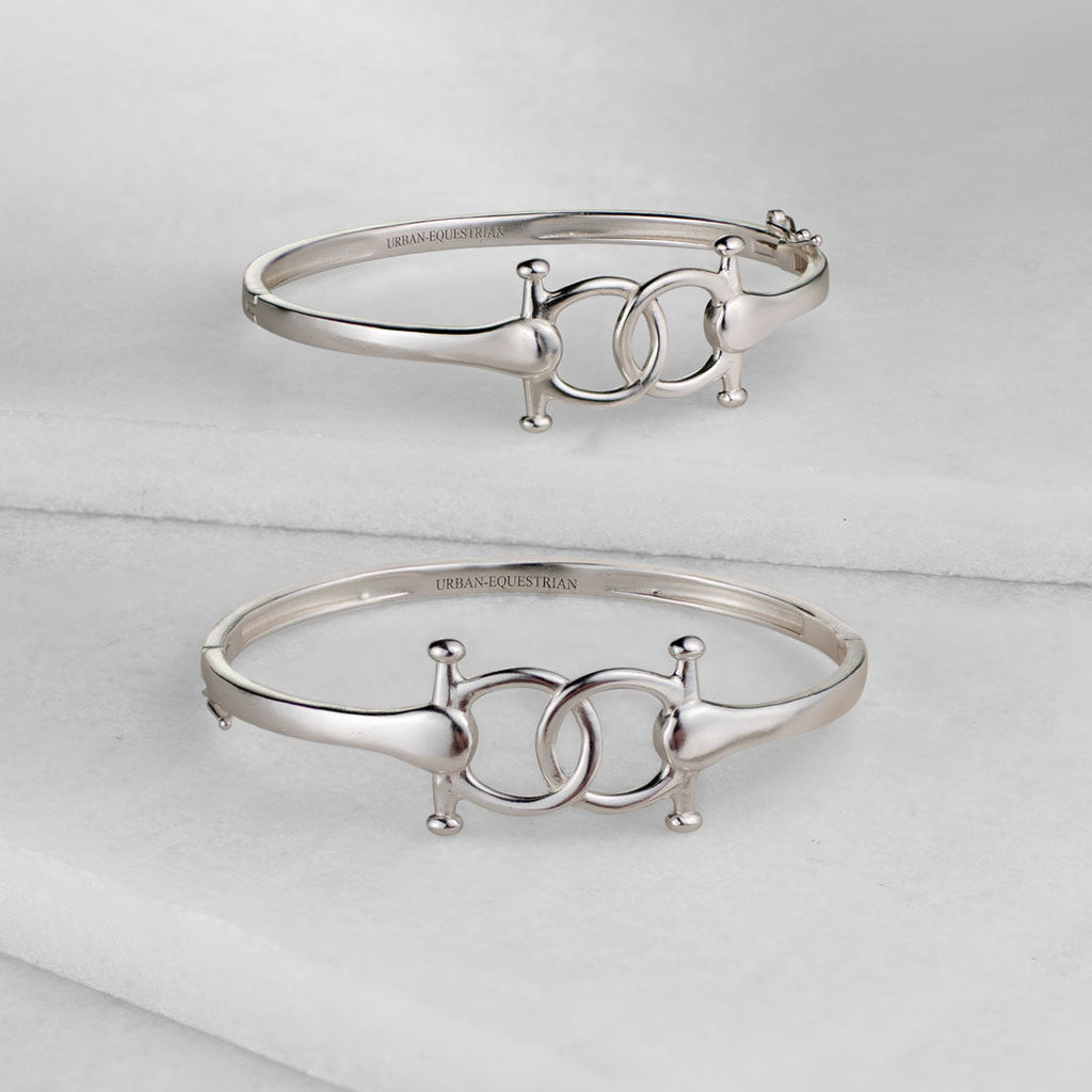 Talisman - Equestrian Horse Bit Choker Necklace in Silver
