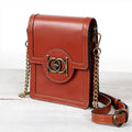 Talisman - Horse Bit Lock Phone Bag in Cognac