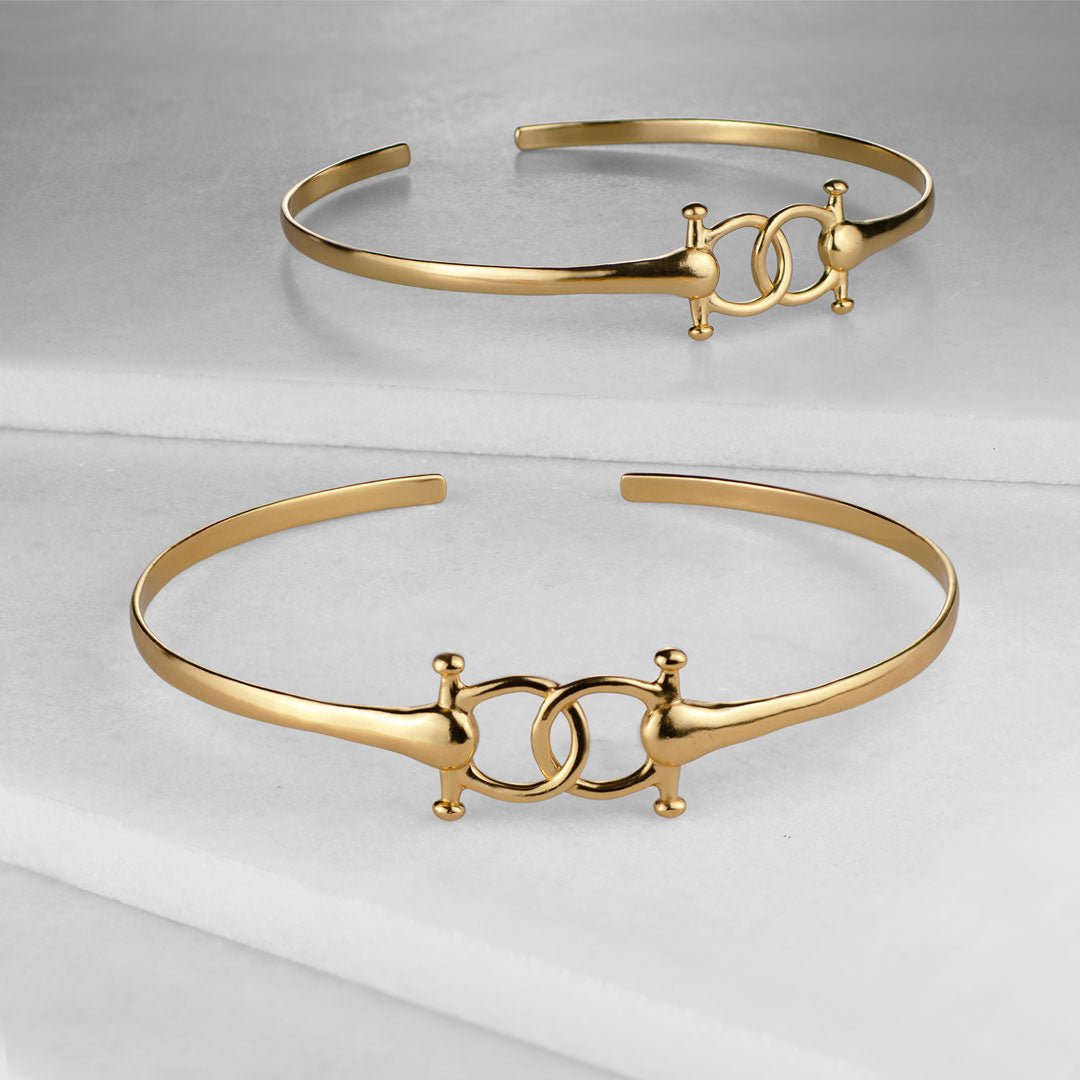 Talisman - Horse Bit Equestrian Ring in Gold