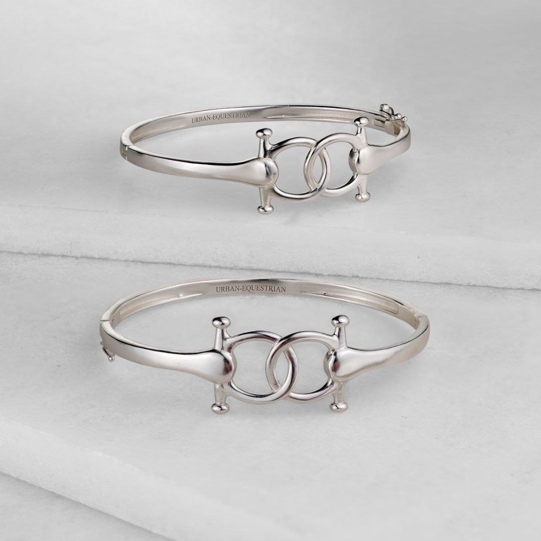 Talisman - Equestrian Horse Bit Bracelet in Silver